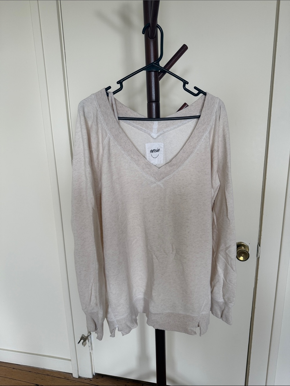 Oversized Aerie V-Neck Sweatshirt